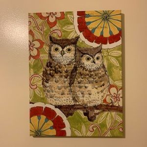 Pier 1 Modern Perched Owls Book Print Canvas